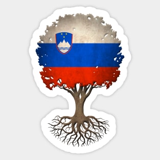 Tree of Life with Slovenian Flag Sticker